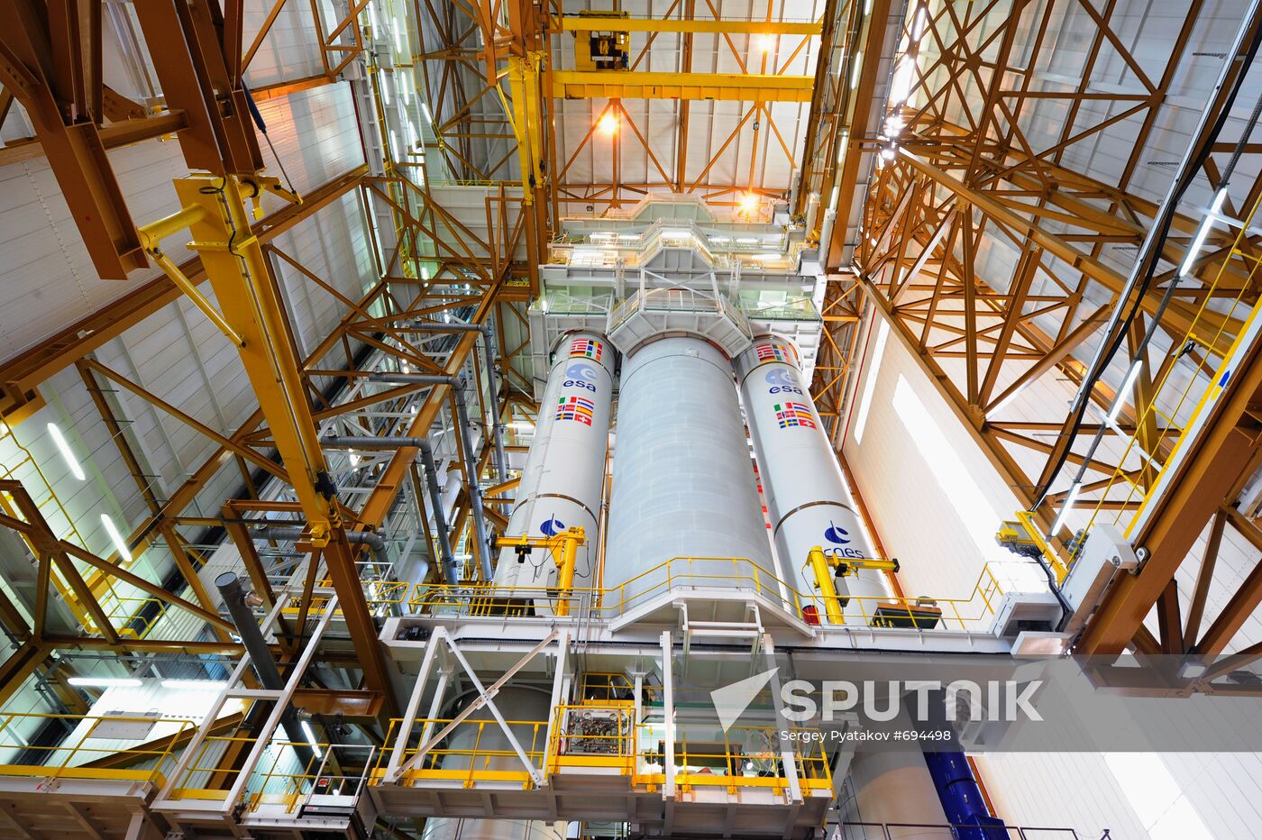 Final assembly site of rocket Ariana-5