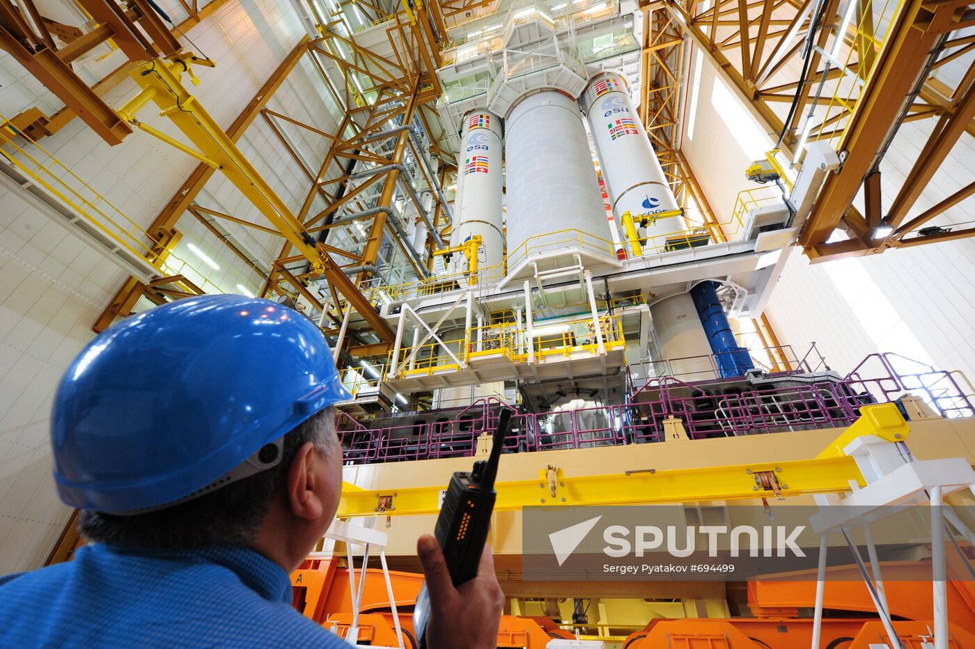 Final assembly site of rocket Ariana-5