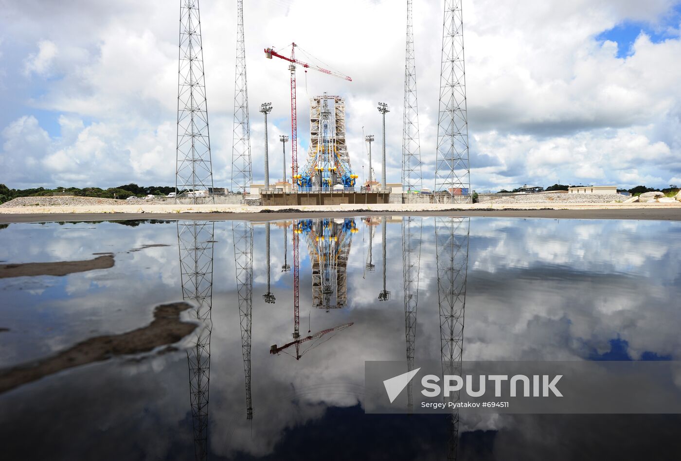 Construction of Soyuz rocket launch site