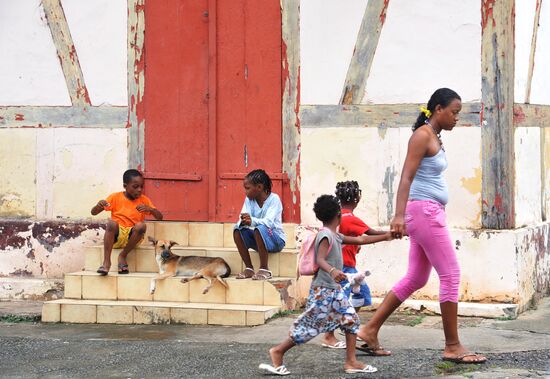 Local residents in Cayenne