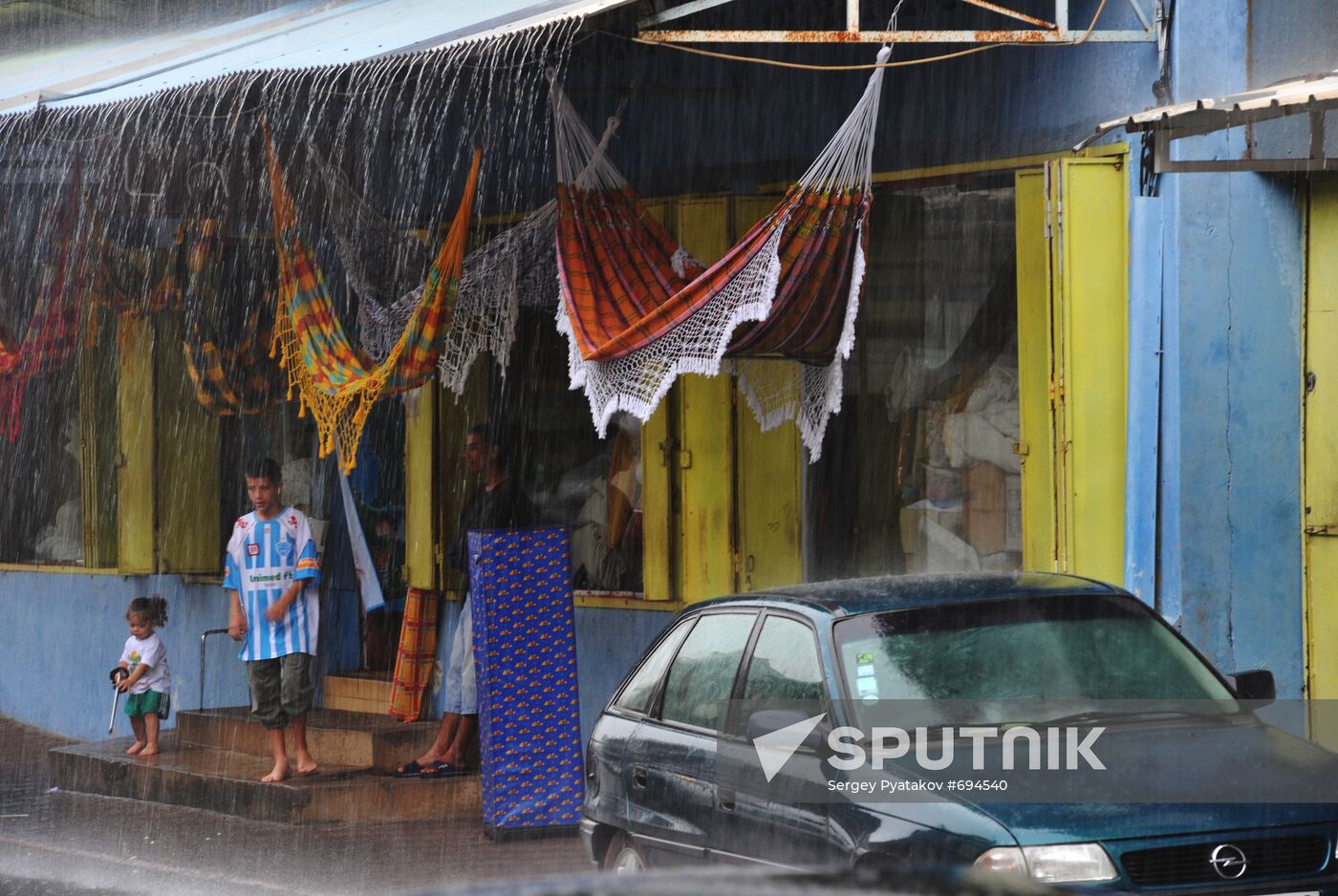 Local residents in Cayenne