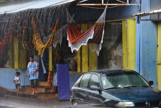 Local residents in Cayenne