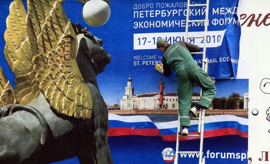 Preparation for St. Petersburg International Economic Forum