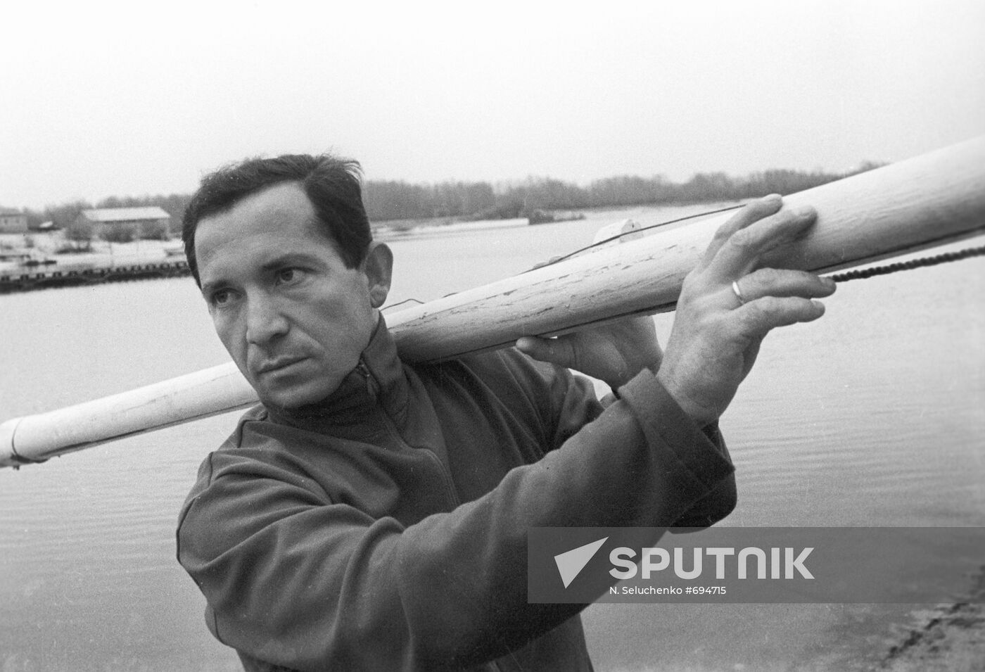 Soviet yachtsman Valentin Mankin