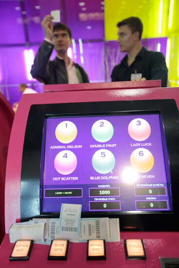 Visitors attend Russian Gaming Week exhibition