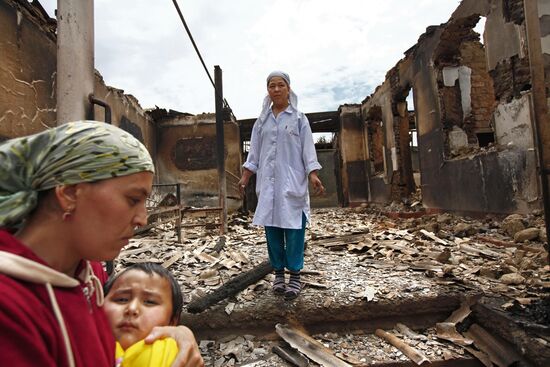 Kyrgyz village of Kyr-Aryk devastated by ethnic clashes