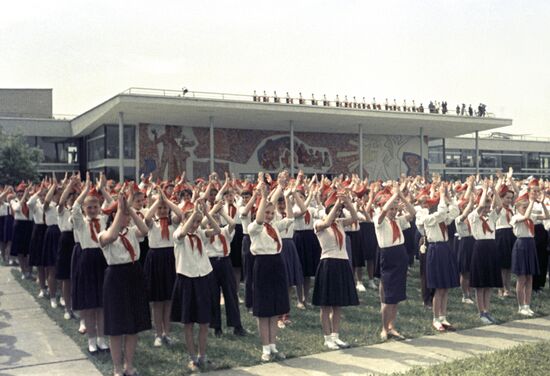 Palace of Young Pioneers. Opening ceremony.