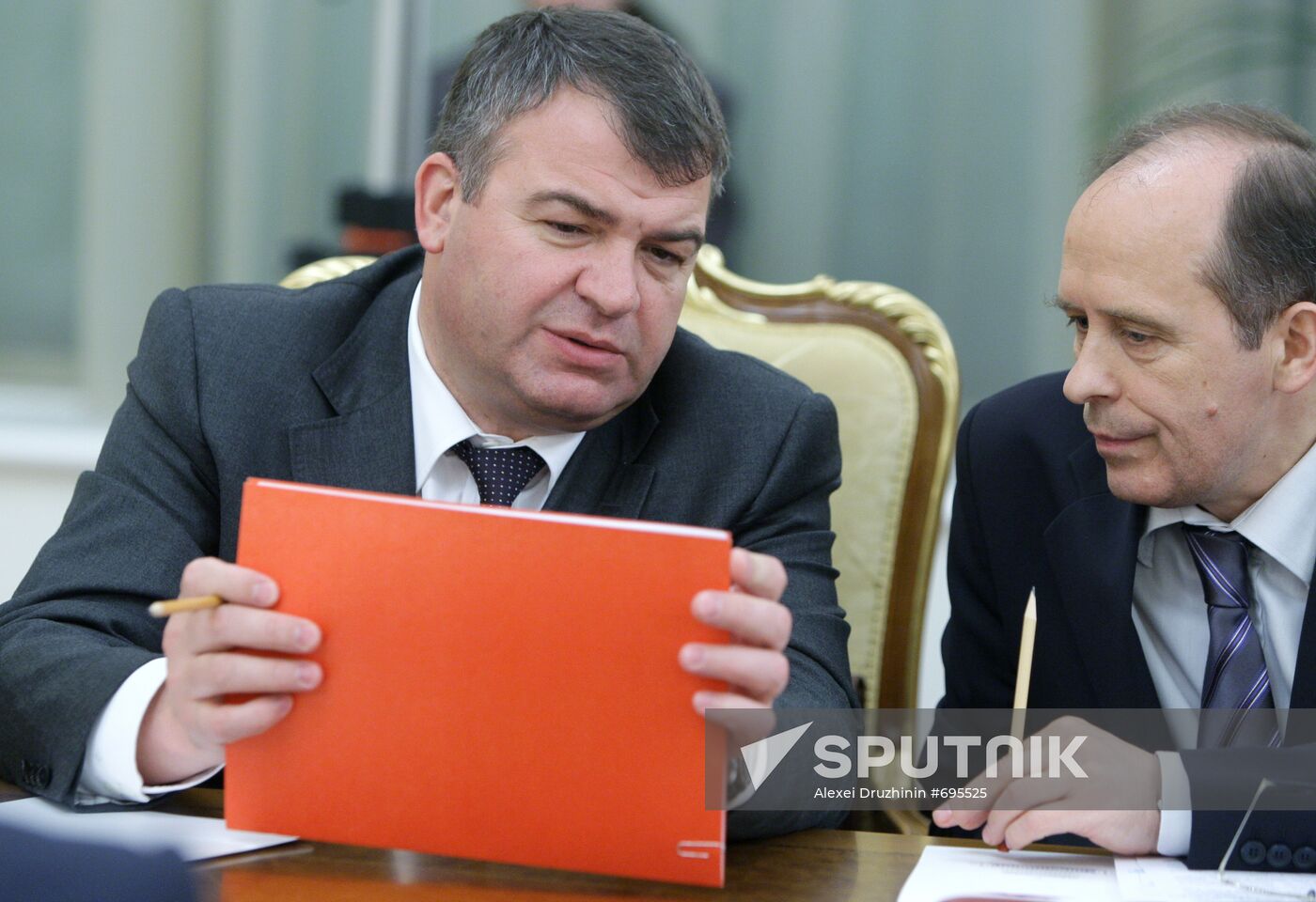 Anatoly Serdyukov and Alexander Bortnikov