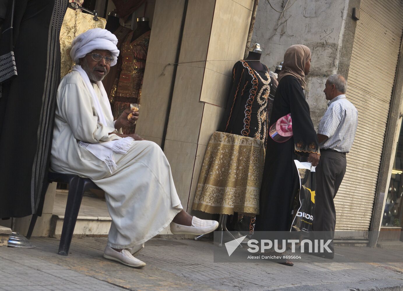 Trader at his shop in old town