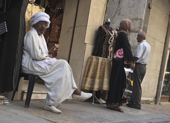 Trader at his shop in old town