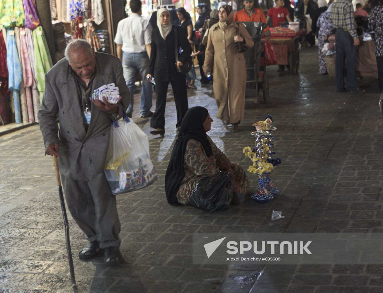 Central market of Damascus