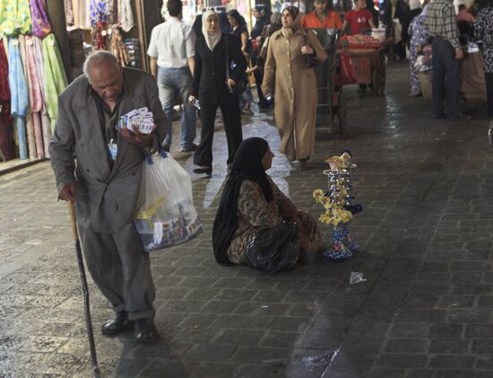 Central market of Damascus