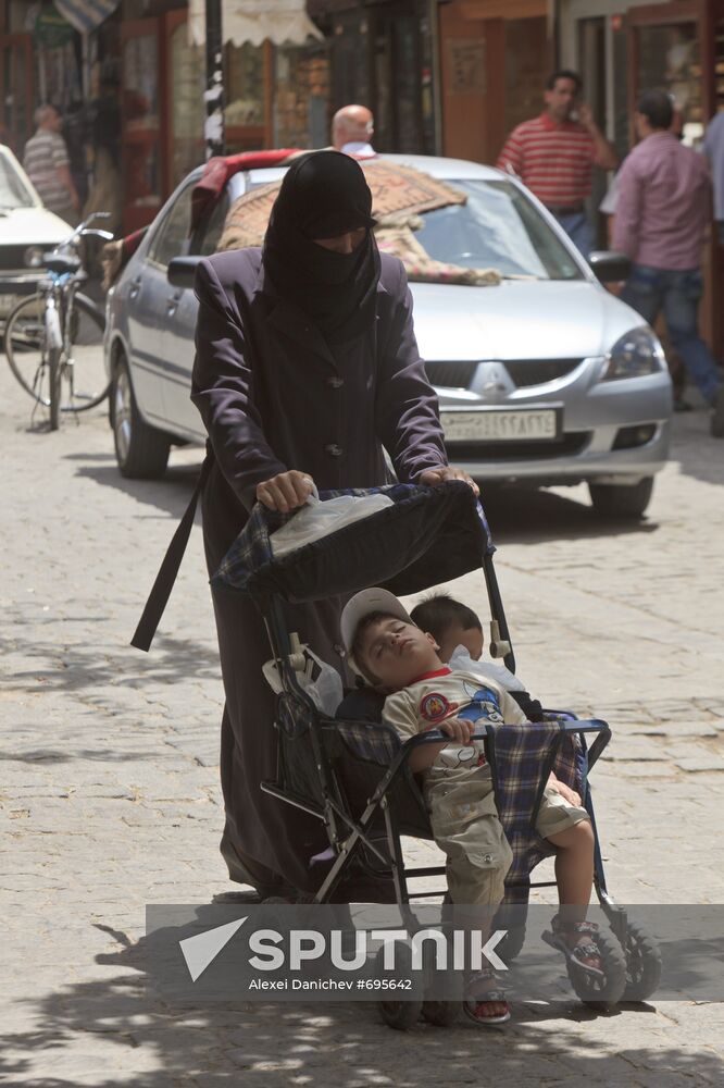 An Iraqi refugee in Damascus. Location: Syria, . Author: Alexei Danichev/Sputnik. Iraqi refugee in Damascus