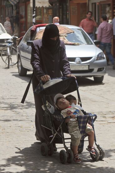 Iraqi refugee in Damascus