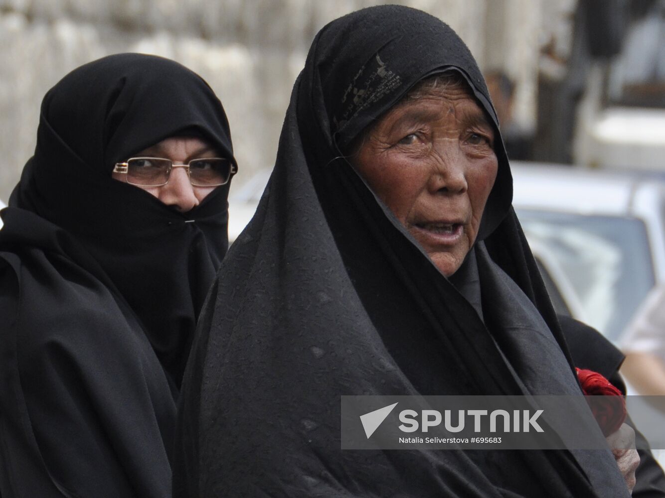 Believers at the Central Mosque of Damascus. Location: Syria, . Author: Natalia Seliverstova/Sputnik. Believers