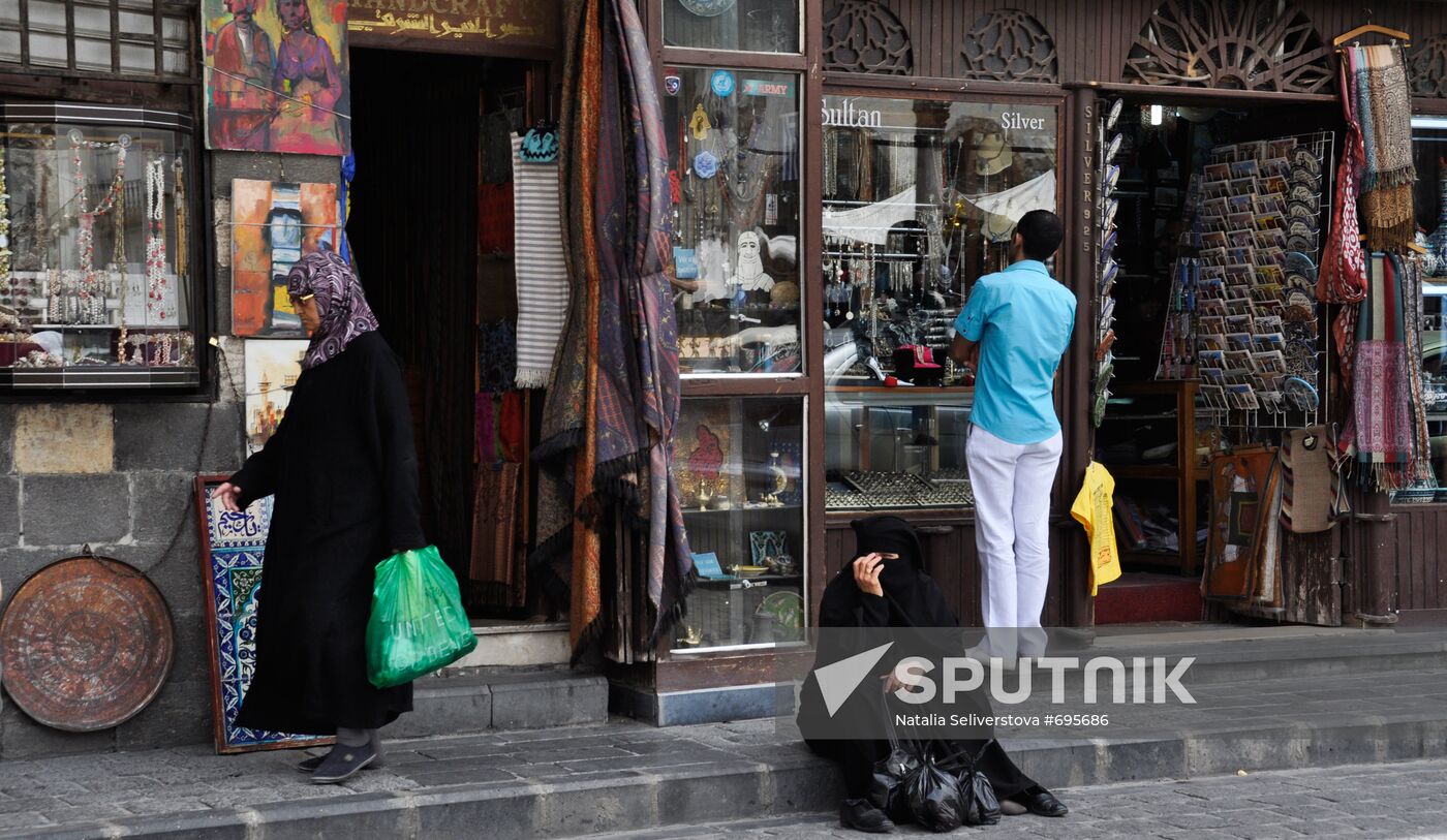Local residents at central market