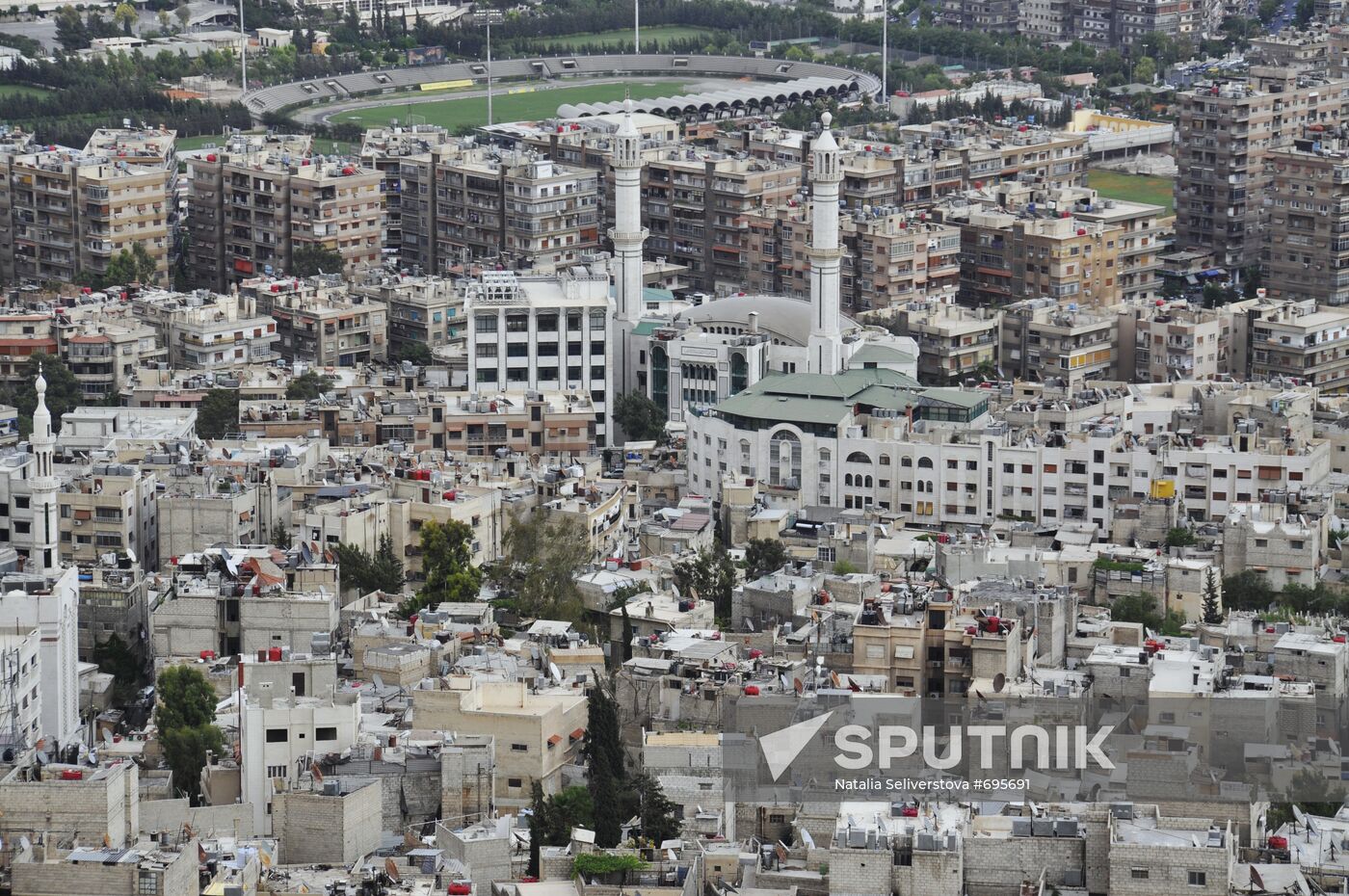 View of Damascus from hill