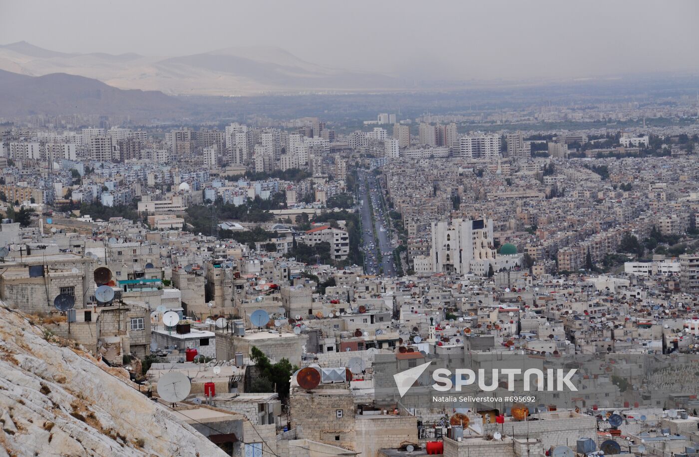 View of Damascus from hill