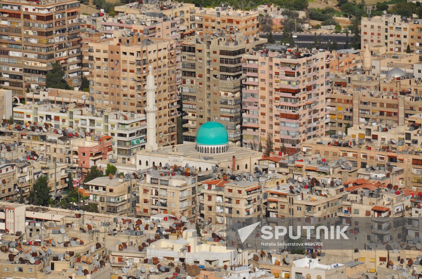 View on Damascus from hill