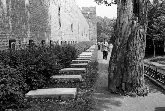 Tombs of soldiers of Great Patriotic War