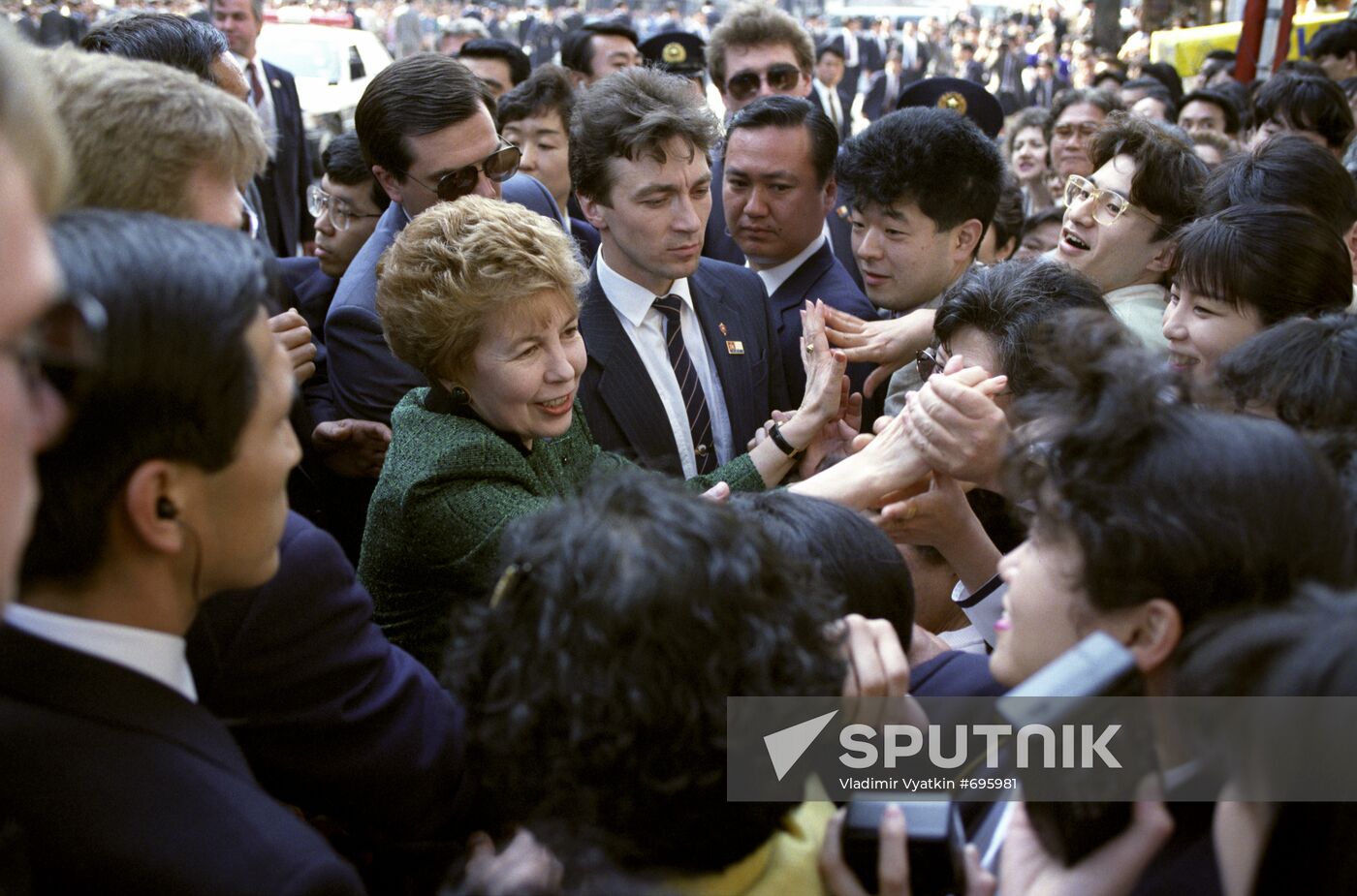 USSR President Mikhail Gorbachev visits Japan