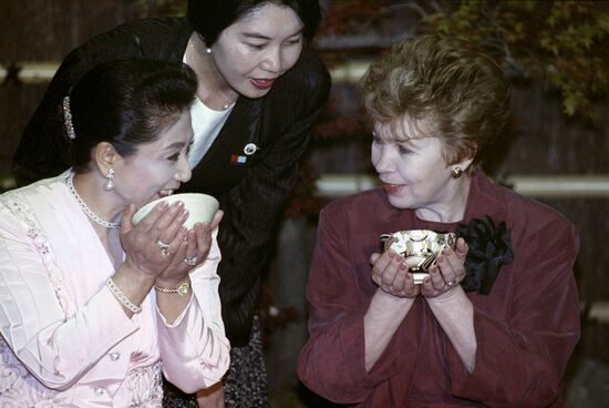 USSR President Mikhail Gorbachev visits Japan