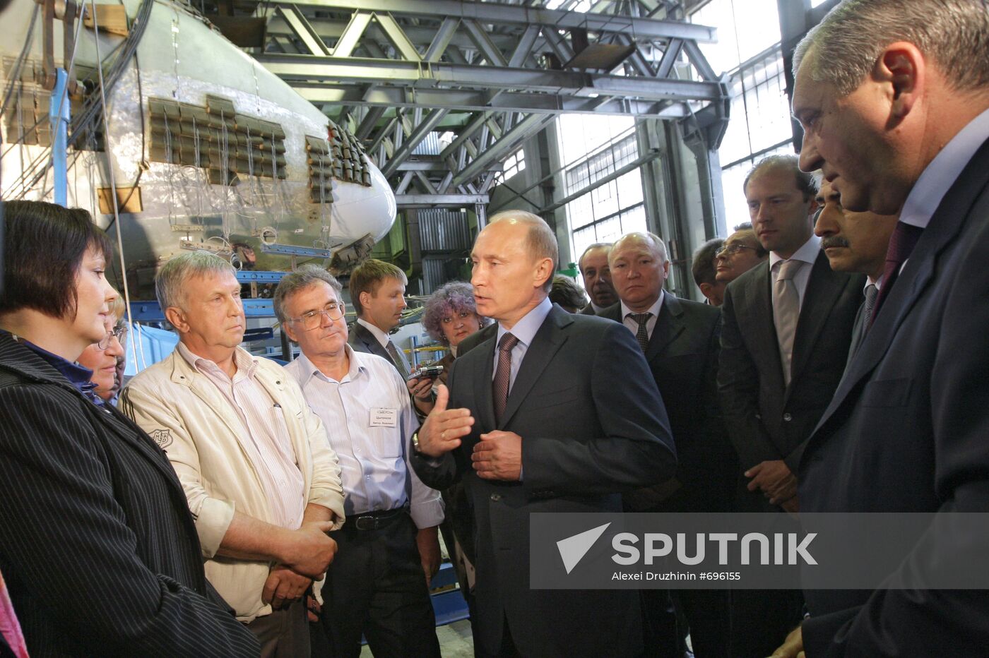 Prime Minister Vladimir Putin visits TsAGi in Zhukovsky