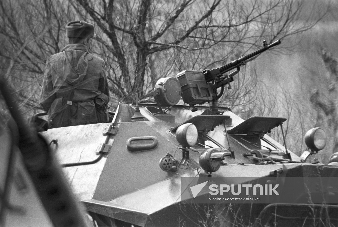 Border guards during military drill, Far East