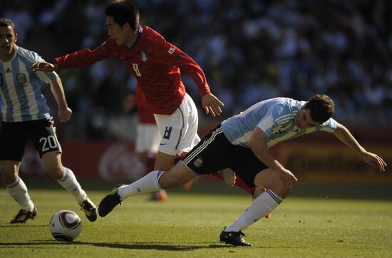 2010 FIFA World Cup. Argentina vs. Korea Republic