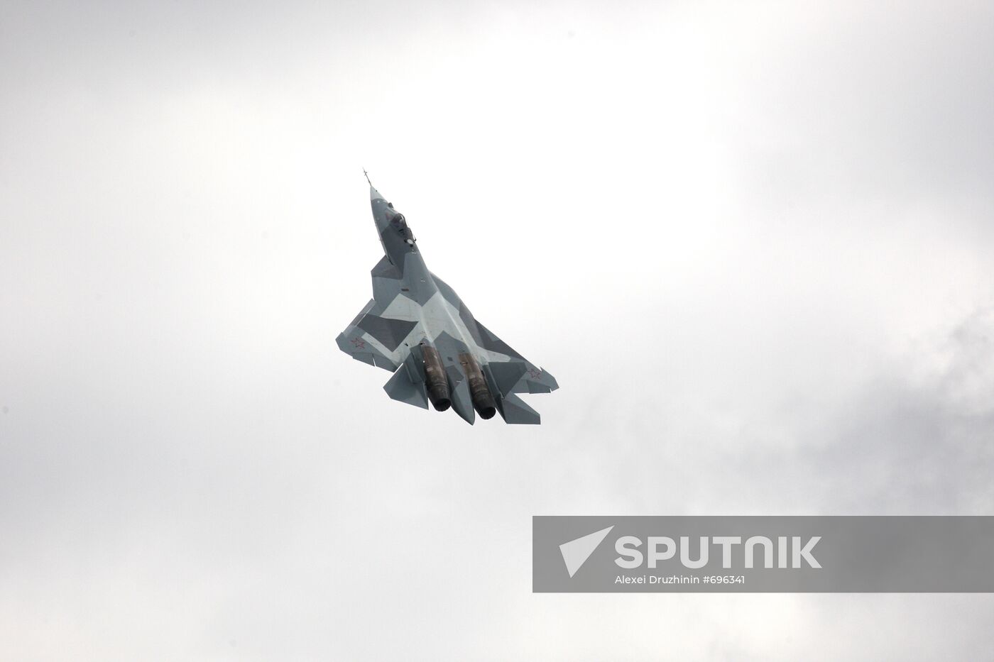 Test flight of T-50, fifth generation fighter aircraft