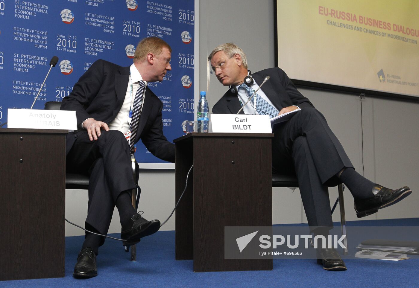 Carl Bildt and Anatoly Chubais