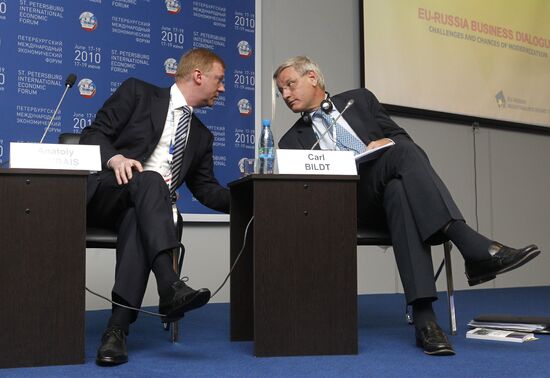 Carl Bildt and Anatoly Chubais