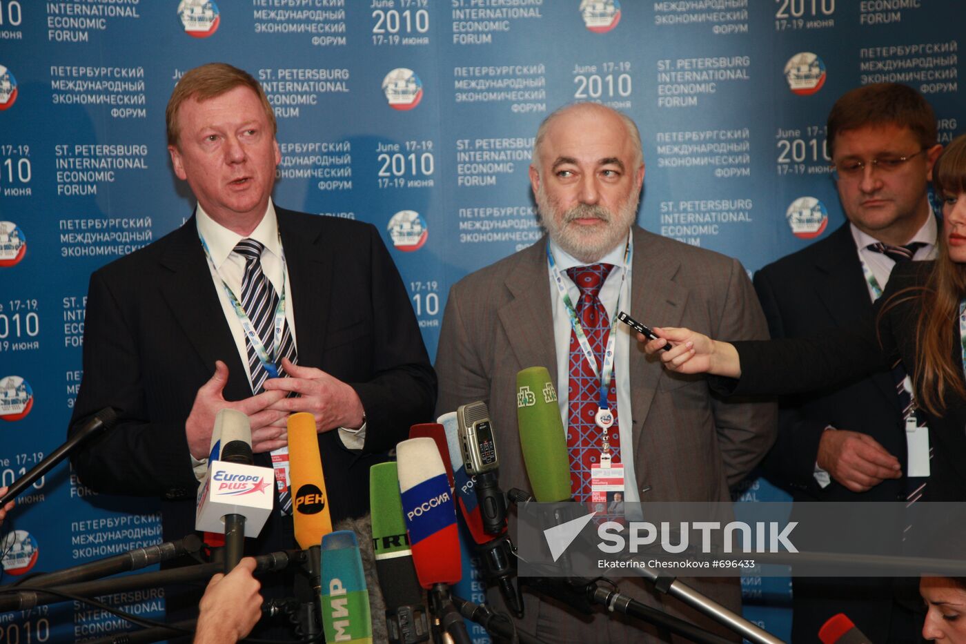 Anatoly Chubais and Viktor Vekselberg