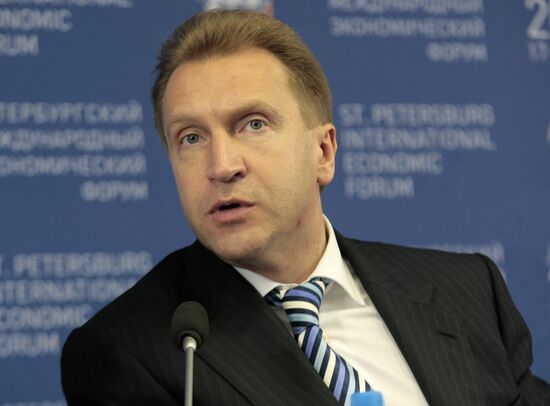 Igor Shuvalov at SPIEF