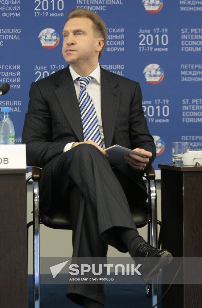 Igor Shuvalov at SPIEF