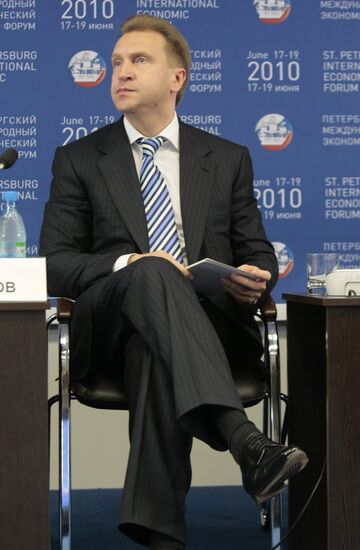 Igor Shuvalov at SPIEF