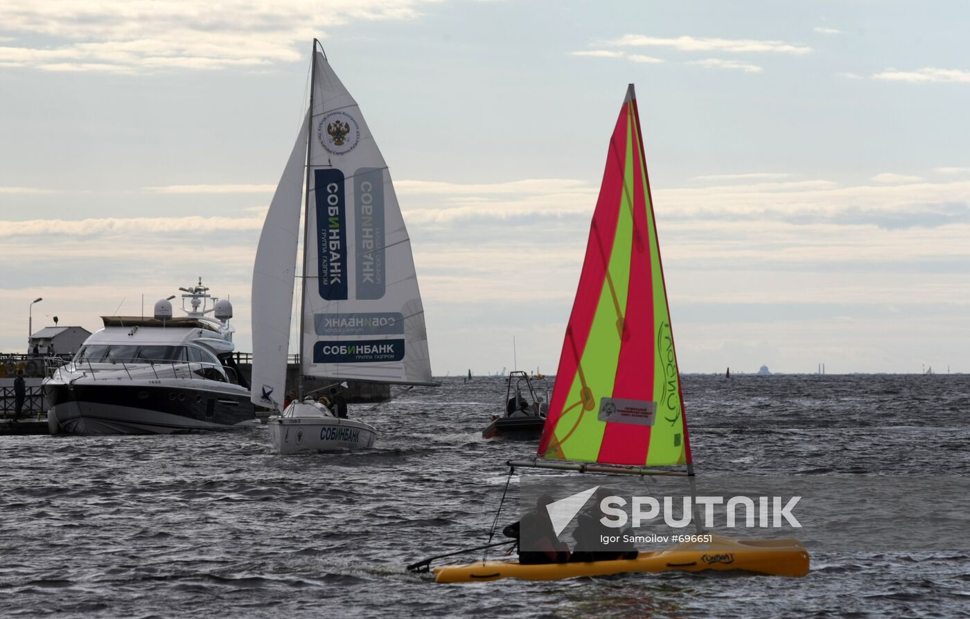 Business regatta at St.Petersburg International Economic Forum