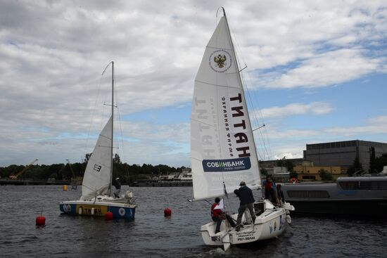 Business regatta at St.Petersburg International Economic Forum