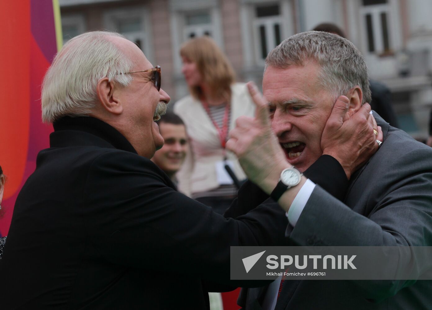 Nikita Mikhalkov and Vladimir Zhirinovsky