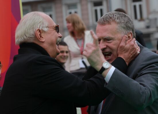 Nikita Mikhalkov and Vladimir Zhirinovsky