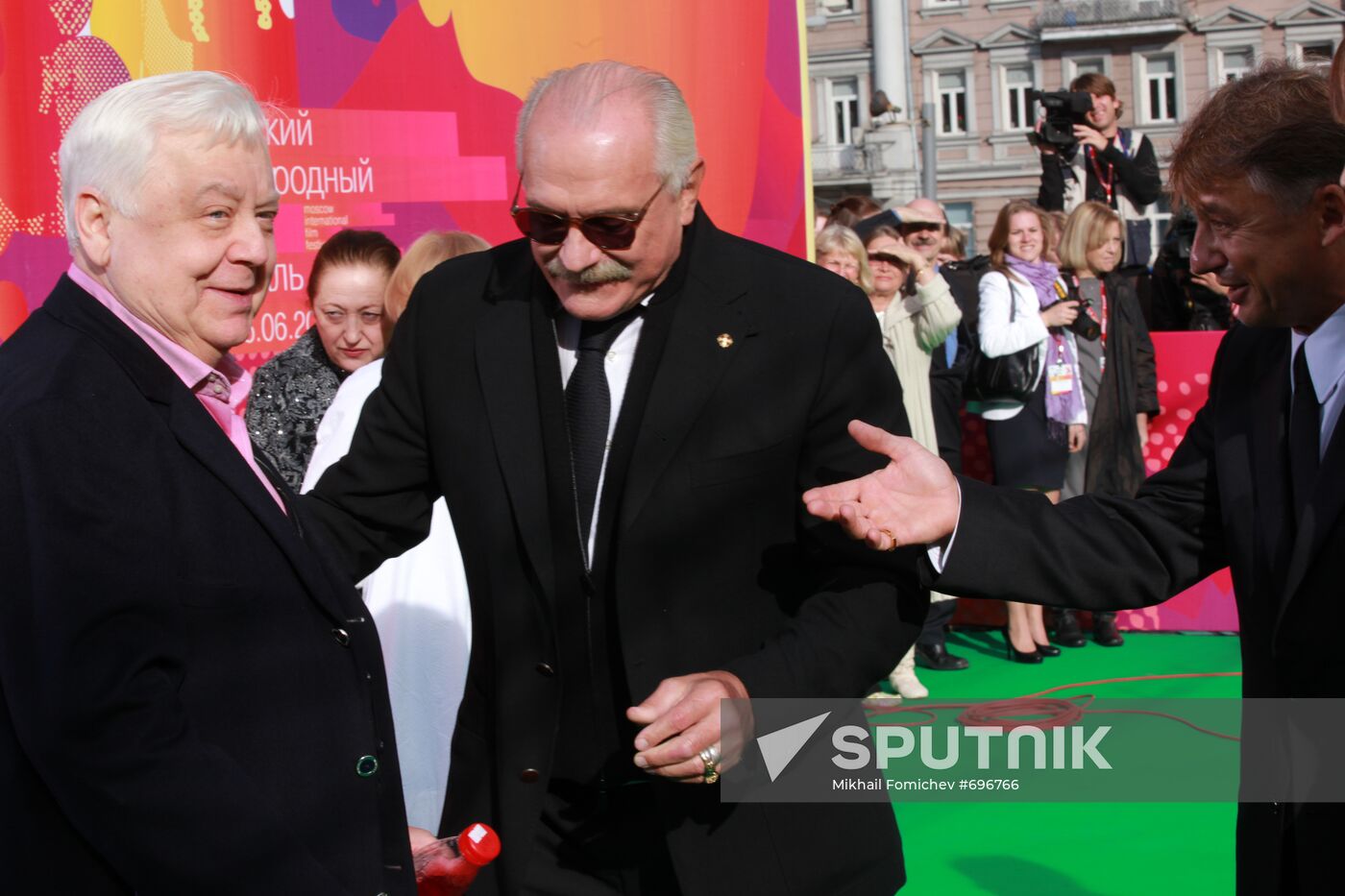 Oleg Tabakov, Nikita Mikhalkov and Anton Tabakov