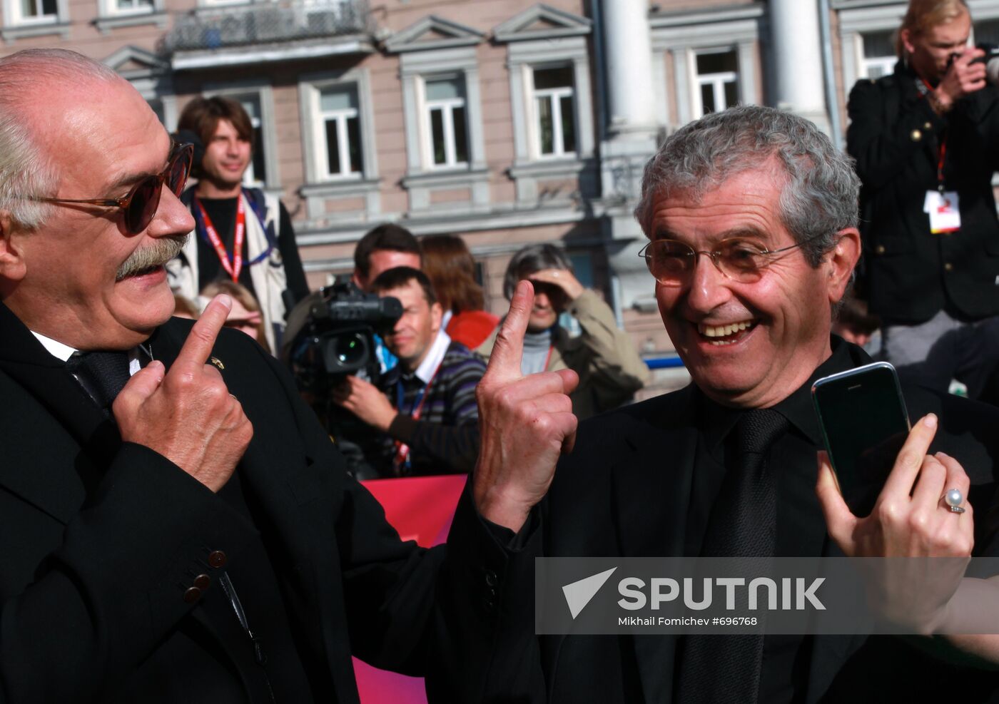 Nikita Mikhalkov and Claude Lelouche