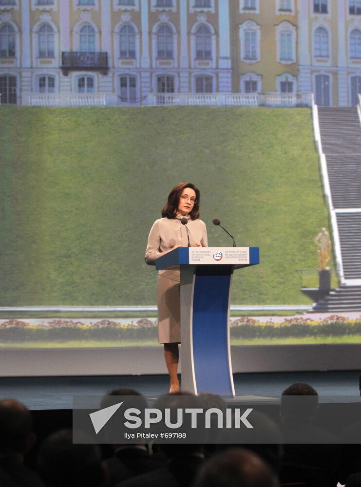 Elvira Nabiullina at SPIEF