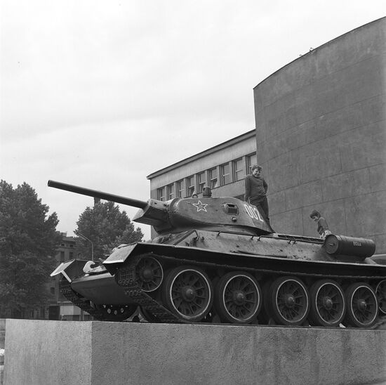 Soviet tank memorial