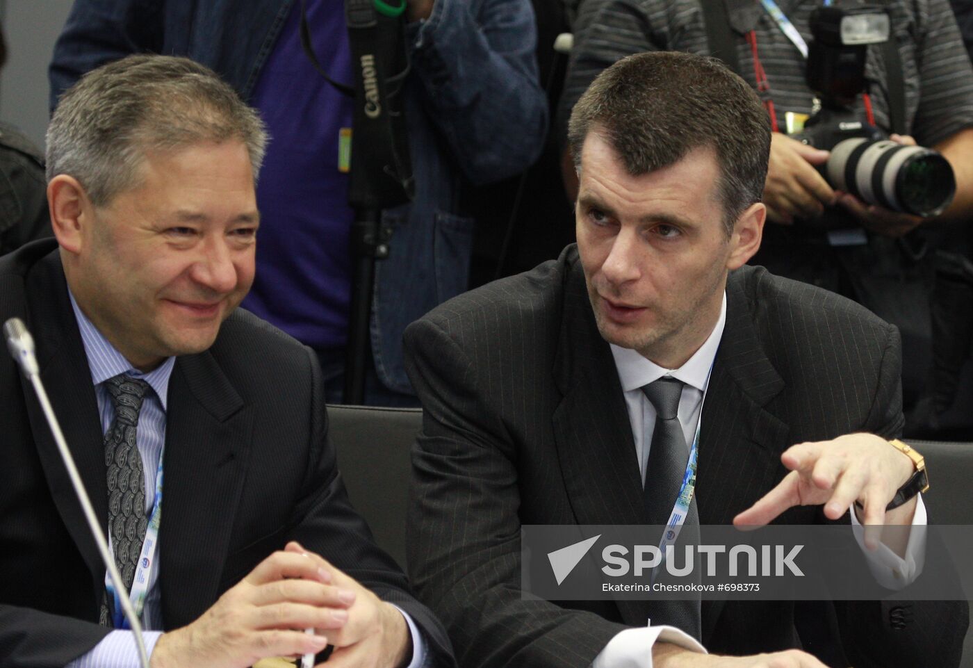 Leonid Reiman and Mikhail Prokhorov