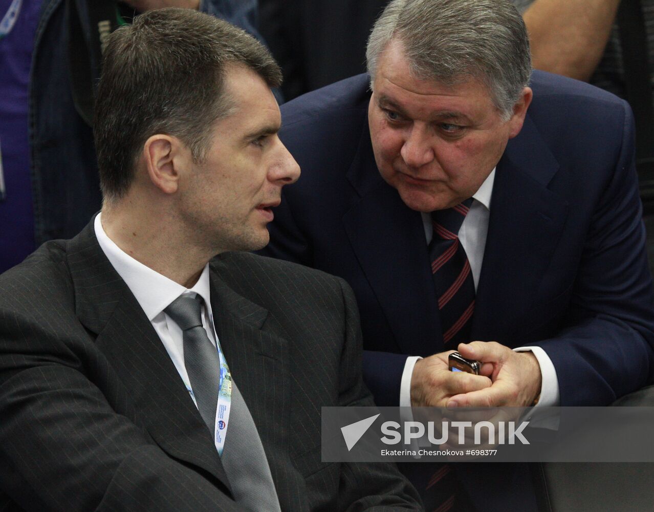 Mikhail Prokhorov and Mikhail Kovalchuk