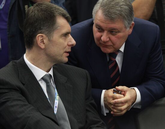 Mikhail Prokhorov and Mikhail Kovalchuk