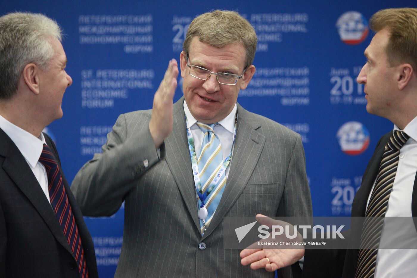 Sergei Sobyanin, Alexei Kudrin and Igor Shuvalov