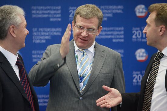 Sergei Sobyanin, Alexei Kudrin and Igor Shuvalov