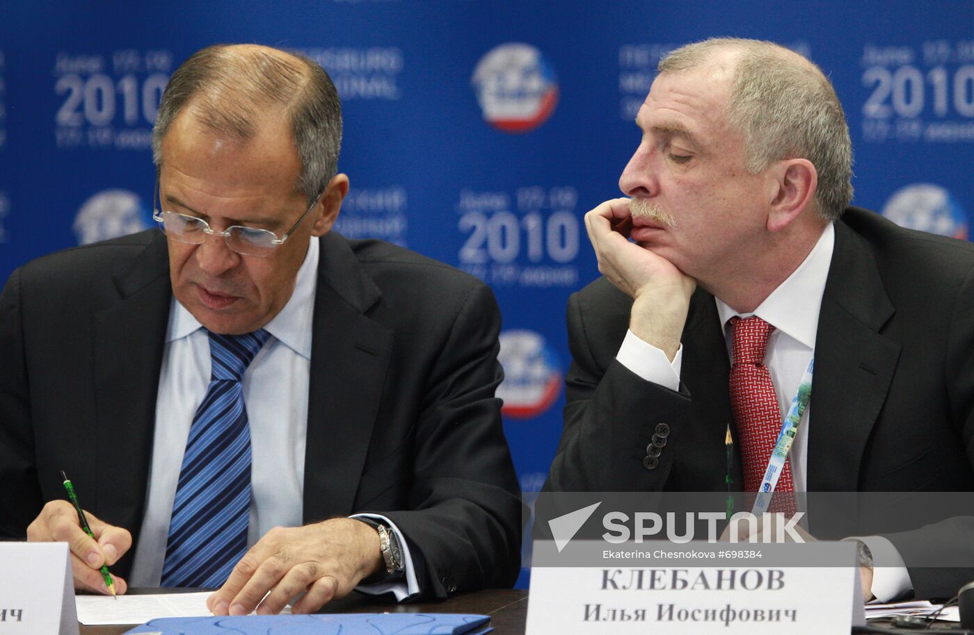 Sergei Lavrov and Ilya Klebanov